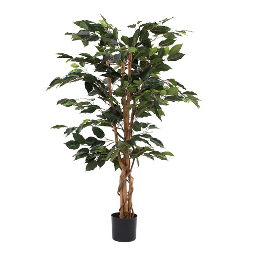 Mica Decorations – Kunst Ficus Green – Volle Bladstructuur – H110 x D65 cm - Bivakshop