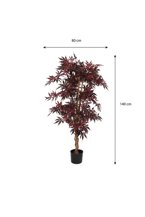 Mica Decorations - Maple Red In Plastic Pot - H150Xd80Cm - Bivakshop