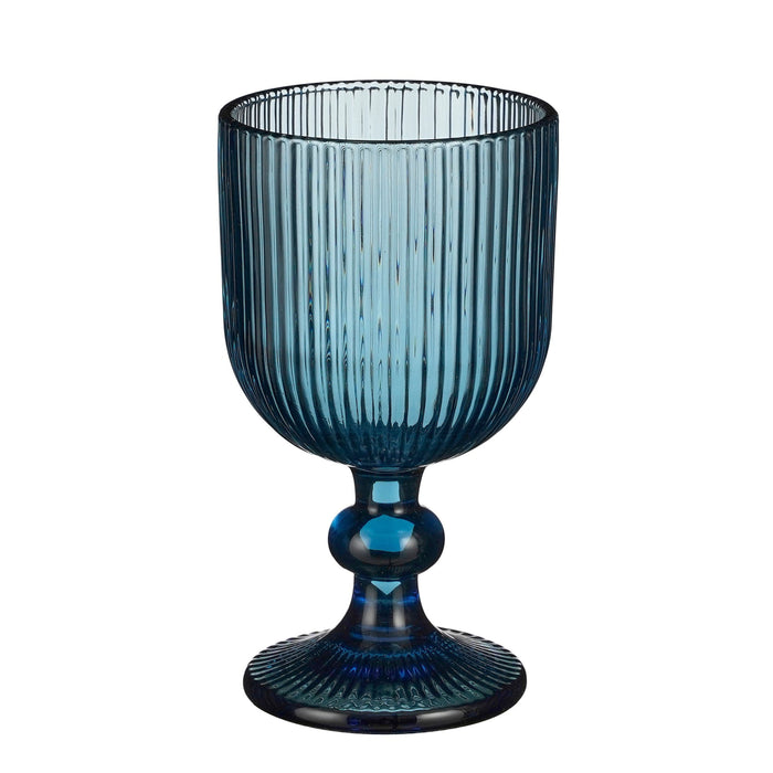 Mica Decorations - Merlot Wijnglas 250ml - Set van 6 - Blauw - Bivakshop