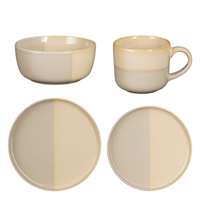 Mica Decorations - Ozzu Serviesset 16 - delig - Grijs - Bivakshop