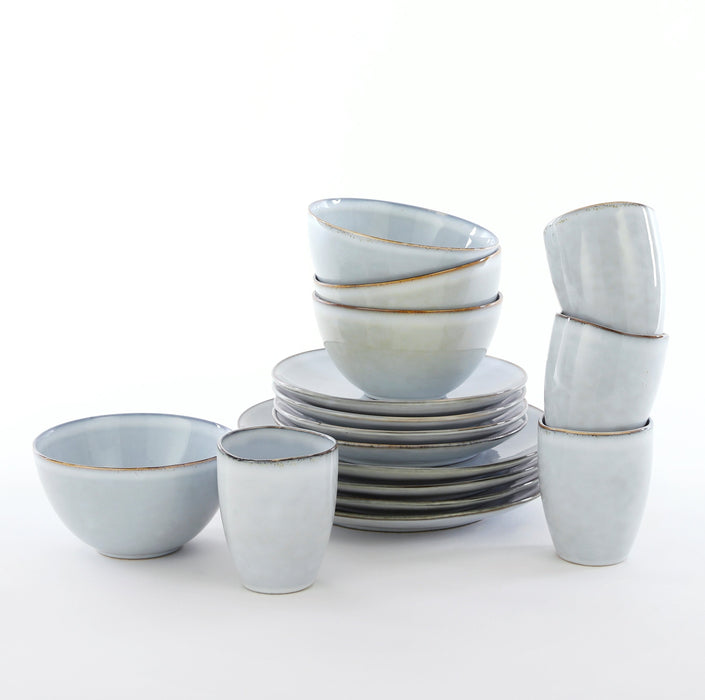 Mica Decorations - Tabo Serviesset 16 - delig - Grijs - Bivakshop