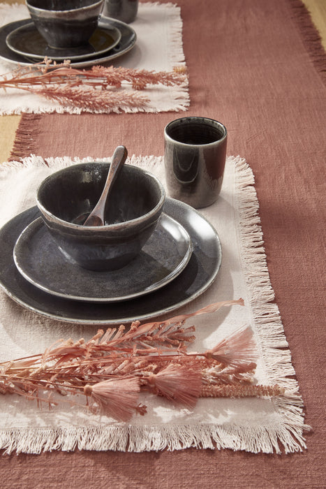 Mica Decorations - Tabo Serviesset 16 - delig - Zwart - Bivakshop
