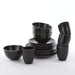 Mica Decorations - Tabo Serviesset 16 - delig - Zwart - Bivakshop