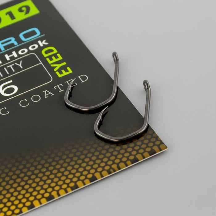 Micro Barb Eyed Hooks (15x) – PTFE High Carbon End Tackle - Bivakshop