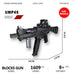 Militaire blokken - UMP45 model bouwstenen ww2 pistool - Bivakshop