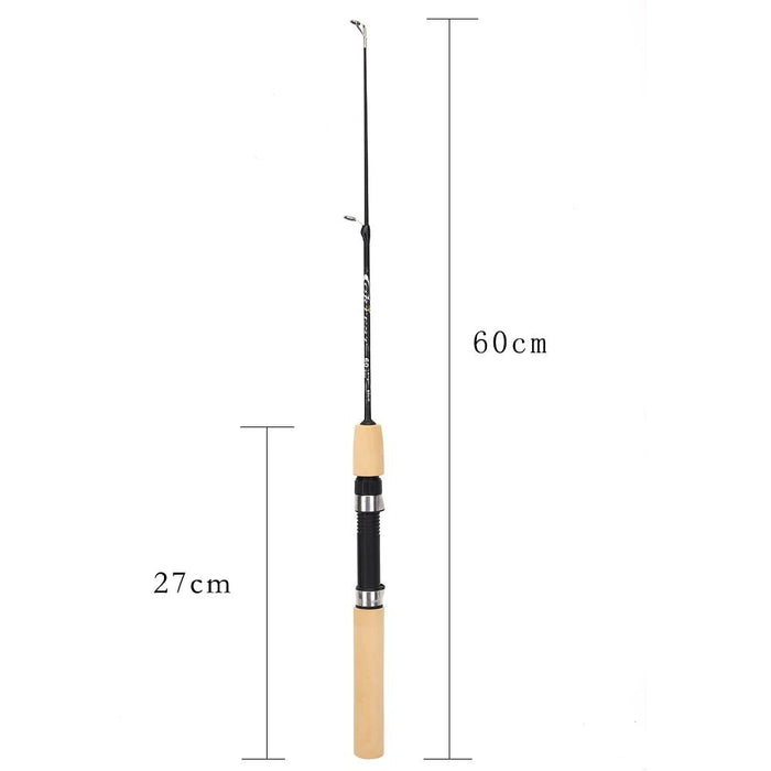 Mini telescopische winterhengel - Lichtgewicht carbon fiber - 60/80/100 cm - Bivakshop