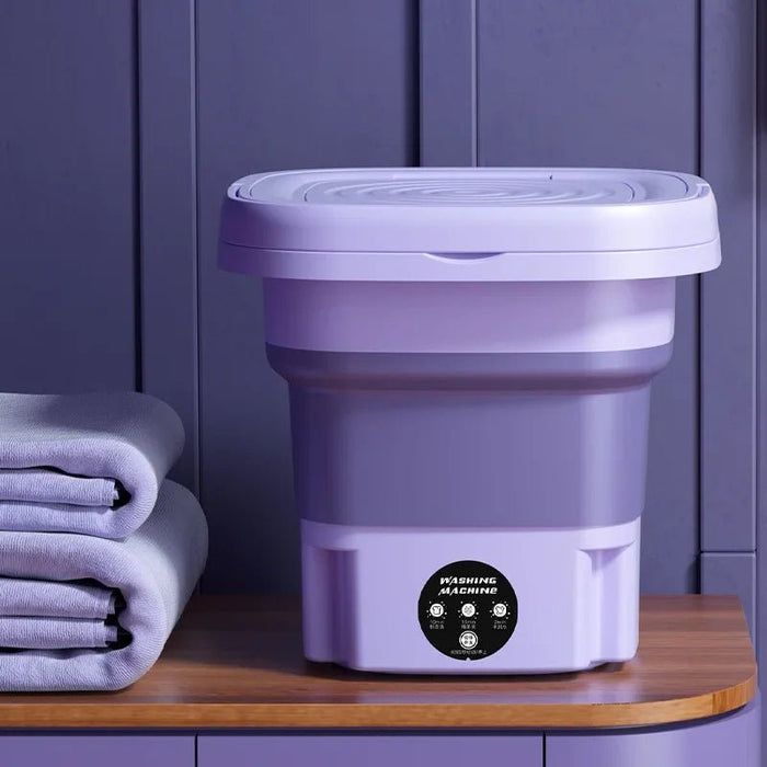 Mini wasmachine 8L – opvouwbaar – met centrifugefunctie - Bivakshop
