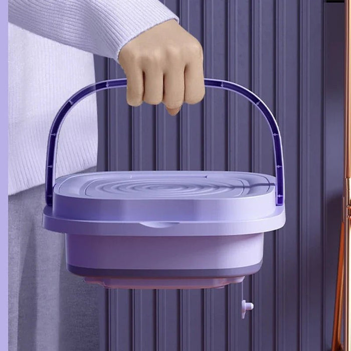 Mini wasmachine 8L – opvouwbaar – met centrifugefunctie - Bivakshop