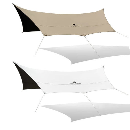 Mobi Garden camping tarp – Zwarte coating, waterdicht & zonwerend - Bivakshop