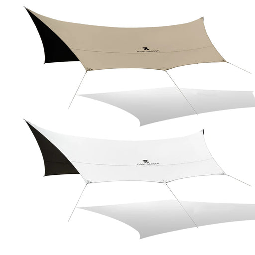 Mobi Garden camping tarp – Zwarte coating, waterdicht & zonwerend - Bivakshop