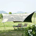 Mobi Garden camping tarp – Zwarte coating, waterdicht & zonwerend - Bivakshop