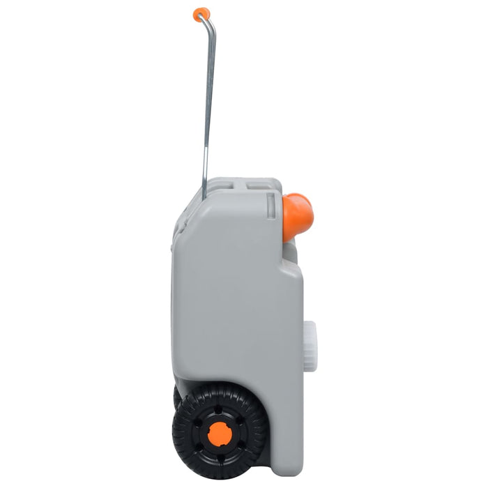 Mobiele Watertank 25L – Grijs – Op Wielen - Bivakshop