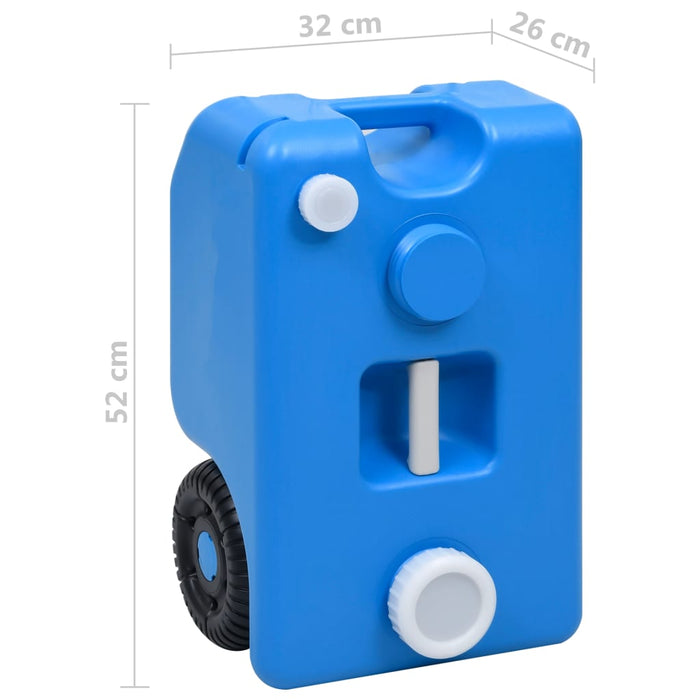 Mobiele Watertank op Wielen 25L – Draagbare Watercontainer voor Camping & Noodvoorraad - Bivakshop