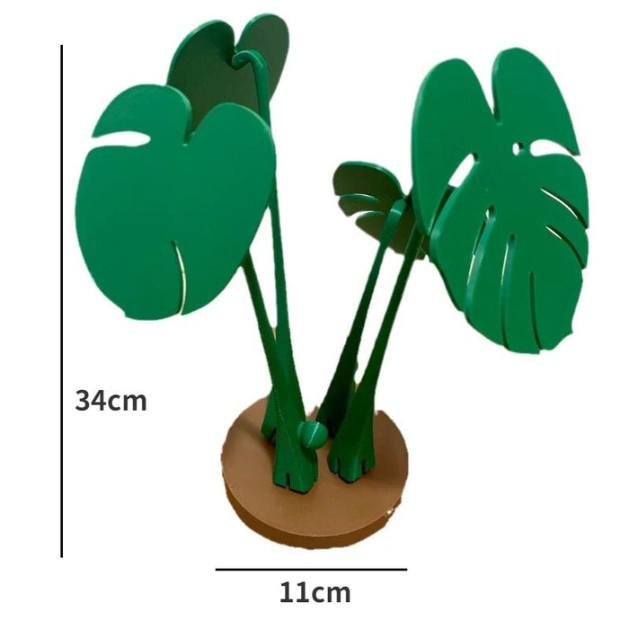 Monstera Onderzetter – 3D Geprint – Magnetisch – Groene Bladdecoratie – Indoor & Home Decor - Bivakshop