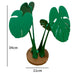 Monstera Onderzetter – 3D Geprint – Magnetisch – Groene Bladdecoratie – Indoor & Home Decor - Bivakshop