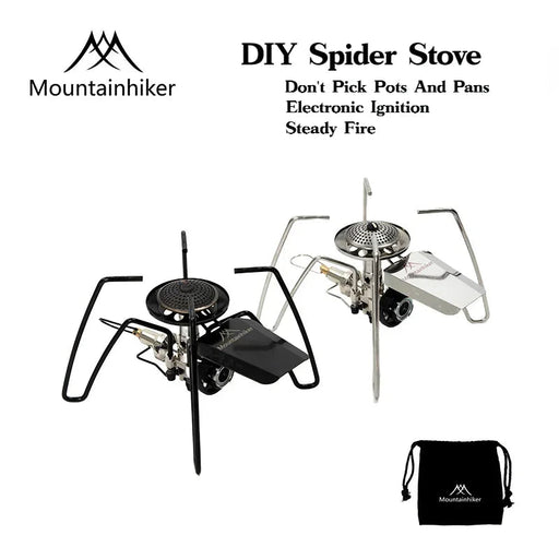 Mountainhiker Spider Stove – Opvouwbare & Lichtgewicht RVS Outdoor Brander – Ideaal voor Camping & Hiking - Bivakshop