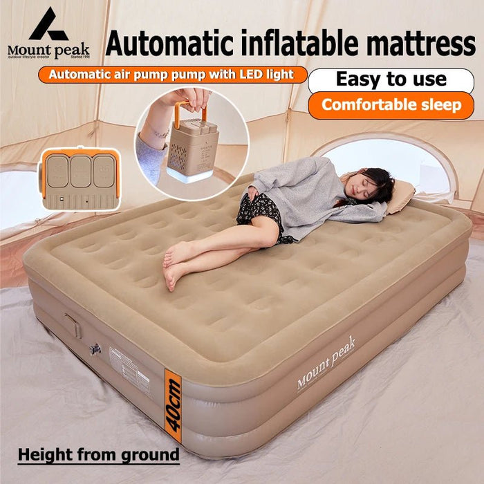 Mountpeak automatische luchtmatras - Comfortabel voor 2 - 3 personen - Bivakshop