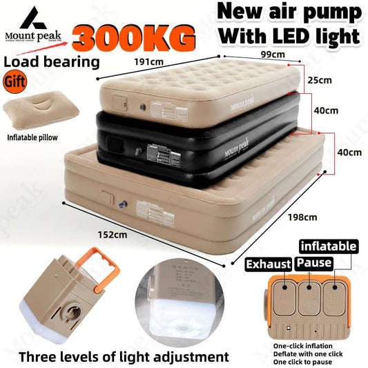 Mountpeak automatische luchtmatras - Comfortabel voor 2 - 3 personen - Bivakshop