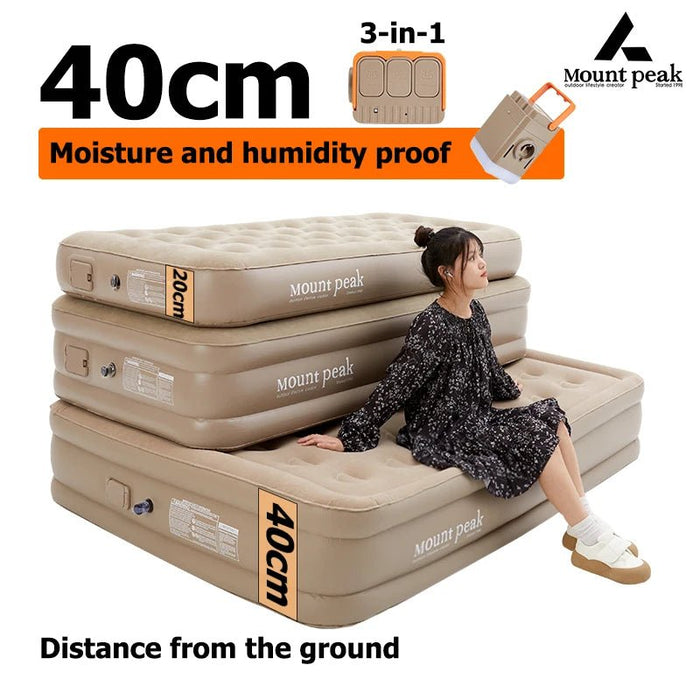 Mountpeak automatische luchtmatras - Comfortabel voor 2 - 3 personen - Bivakshop