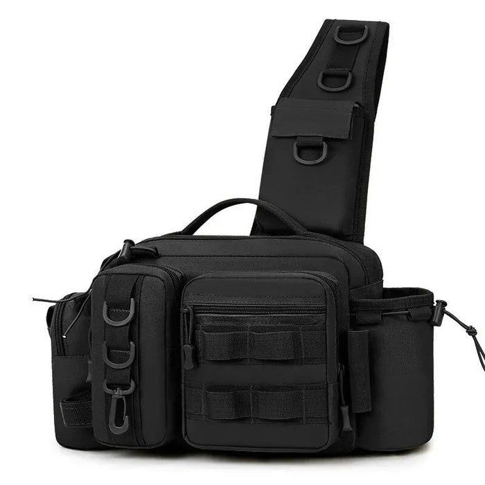 Multi - Functionele Vissers Sling Bag – Met Rod Holder & Tackle Storage - Bivakshop