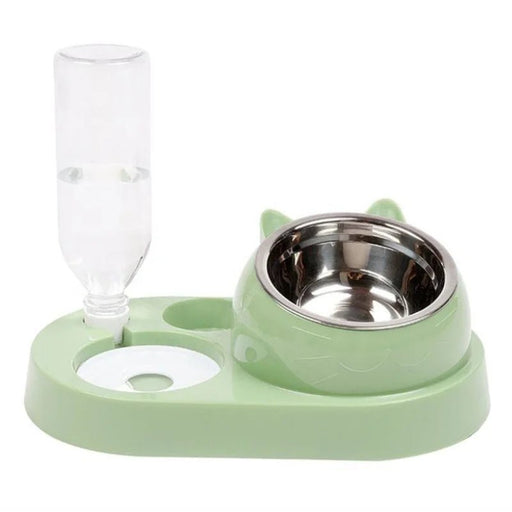 Multifunctionele dubbele voer - en waterdispenser voor huisdieren - Praktisch en stijlvol - Bivakshop