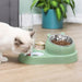 Multifunctionele dubbele voer - en waterdispenser voor huisdieren - Praktisch en stijlvol - Bivakshop
