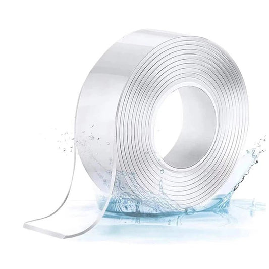 Multifunctionele dubbelzijdige transparante tape - Waterdicht, herbruikbaar en sterk klevend - Bivakshop