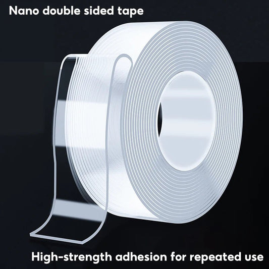 Multifunctionele dubbelzijdige transparante tape - Waterdicht, herbruikbaar en sterk klevend - Bivakshop