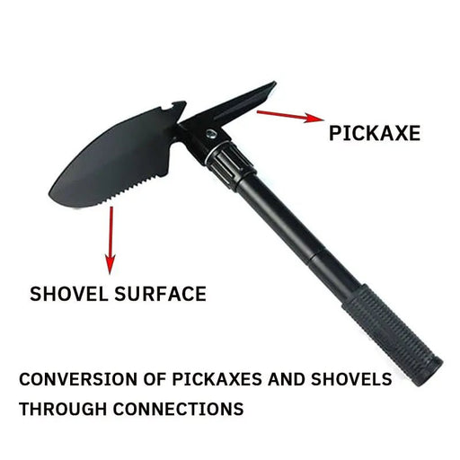 Multifunctionele opvouwbare leger­schep – RVS camping - & survivaltool - Bivakshop