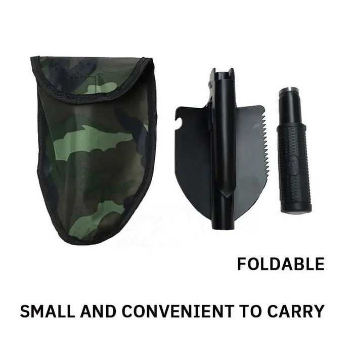 Multifunctionele opvouwbare leger­schep – RVS camping - & survivaltool - Bivakshop