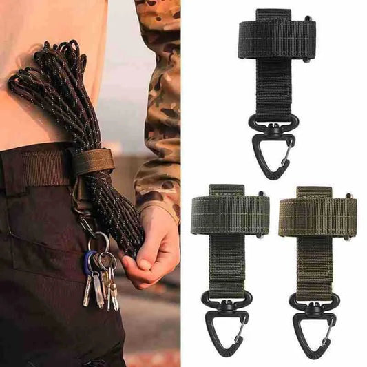 Multifunctionele outdoor tactische clip - Sleutelhanger, handschoenen - En touwhouder - Bivakshop