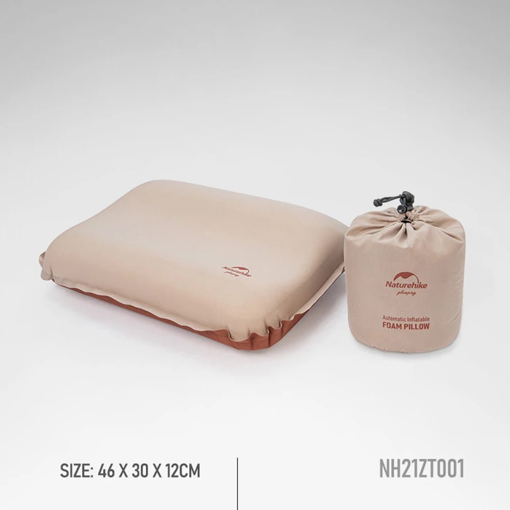 Naturehike 3D zelfopblaasbaar campingkussen – Stil en comfortabel reiskussen voor outdoor en hiking - Bivakshop