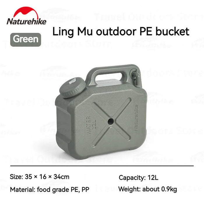 Naturehike camping wateremmer met kraan - 12L/20L draagbare opslagtank voor outdoor - Bivakshop