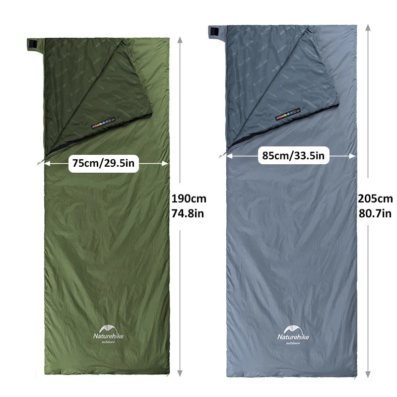 Naturehike lw180 ultralichte katoenen slaapzak - Lente, zomer, herfst - Compact en comfortabel - Bivakshop