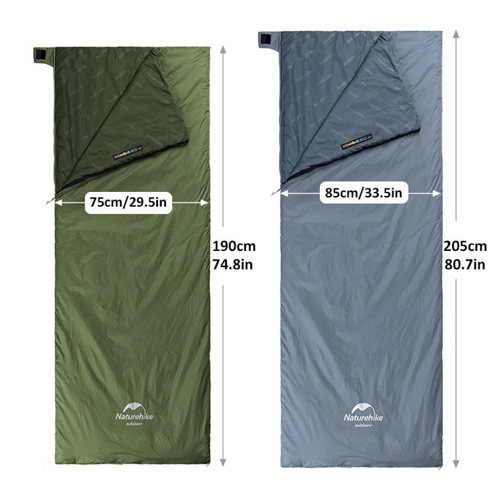 Naturehike lw180 ultralichte katoenen slaapzak - Lente, zomer, herfst - Compact en comfortabel - Bivakshop