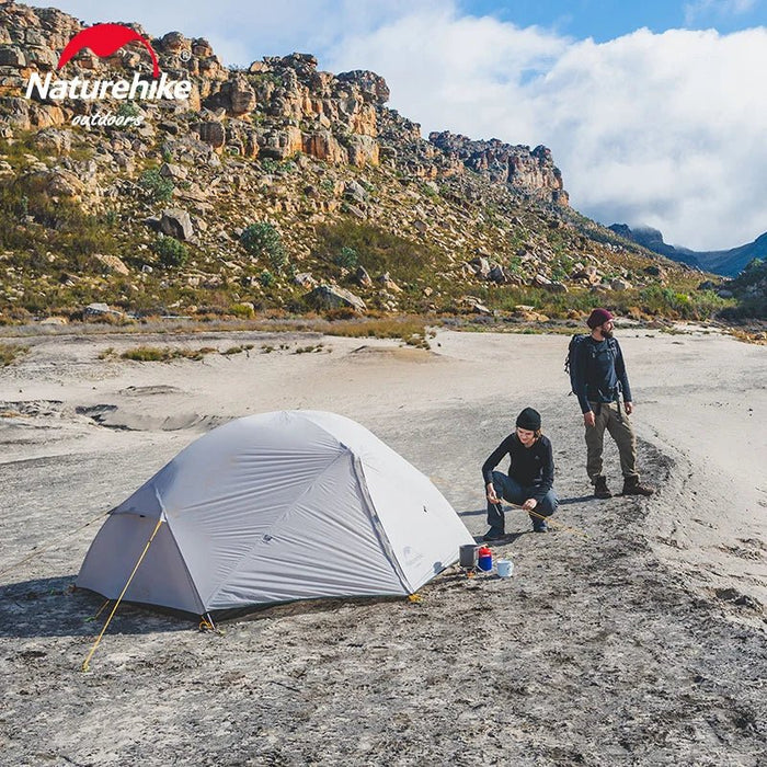 Naturehike Mongar 2 - persoons ultralichte tent - 20D nylon - Waterdicht en compact voor backpacking - Bivakshop
