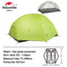 Naturehike Mongar 2 - persoons ultralichte tent - 20D nylon - Waterdicht en compact voor backpacking - Bivakshop