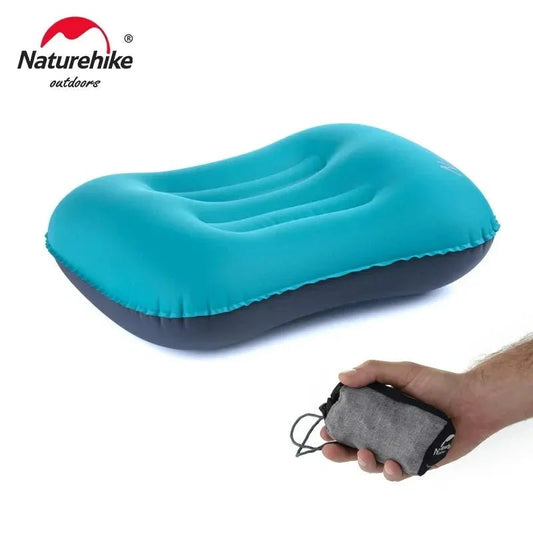Naturehike ultralicht opblaasbaar kussen - Zelfopblaasbaar reiskussen voor kamperen en outdoor - Bivakshop