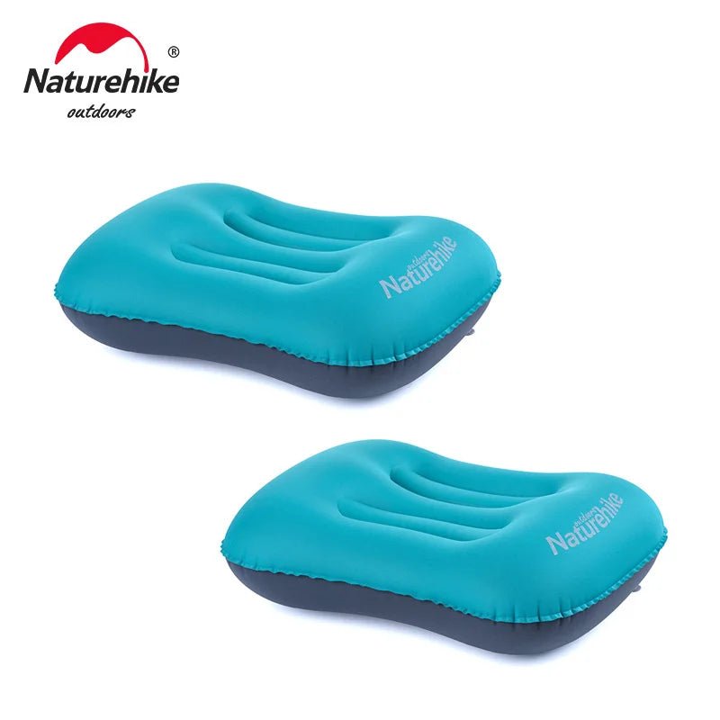 Naturehike ultralicht opblaasbaar kussen - Zelfopblaasbaar reiskussen voor kamperen en outdoor - Bivakshop
