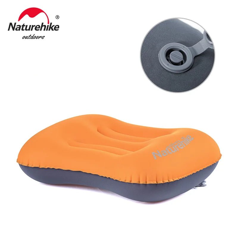 Naturehike ultralicht opblaasbaar kussen - Zelfopblaasbaar reiskussen voor kamperen en outdoor - Bivakshop