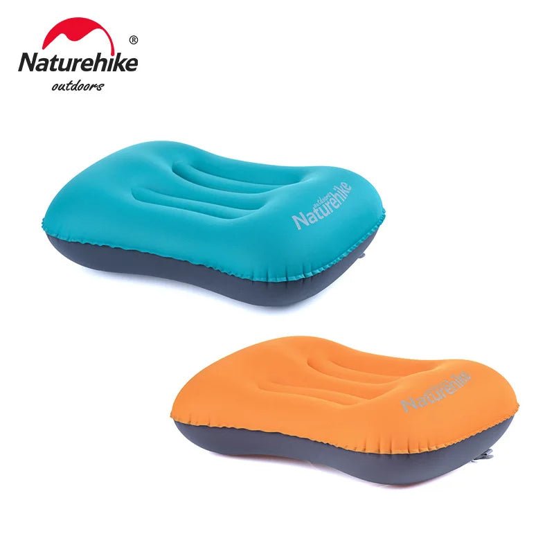 Naturehike ultralicht opblaasbaar kussen - Zelfopblaasbaar reiskussen voor kamperen en outdoor - Bivakshop