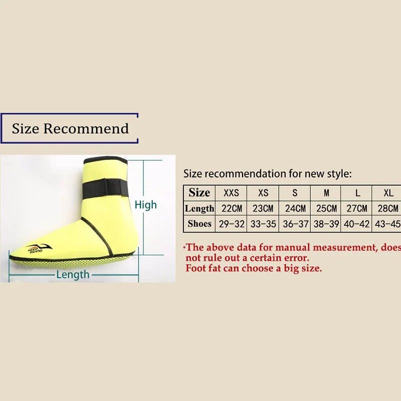 Neopreen duik zwemsokken - Voor winter - Anti slip en warmte bescherming - Bivakshop