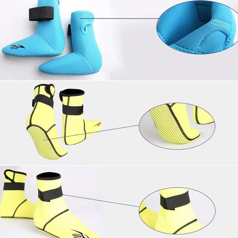 Neopreen duik zwemsokken - Voor winter - Anti slip en warmte bescherming - Bivakshop