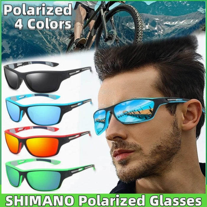 NEW Original Shimano sunglasses for men and women Outdoor sports Fashion HD polarized glasses can be matched with glasses - Bivakshop