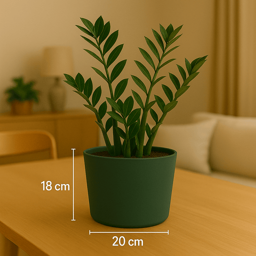 No Brand – Bloempot – 20x18 cm – Groen – Licht & Weerbestendig - Bivakshop