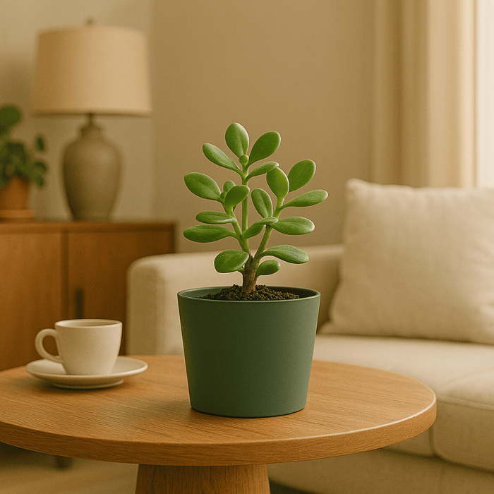 No Brand – Bloempot – 20x18 cm – Groen – Licht & Weerbestendig - Bivakshop