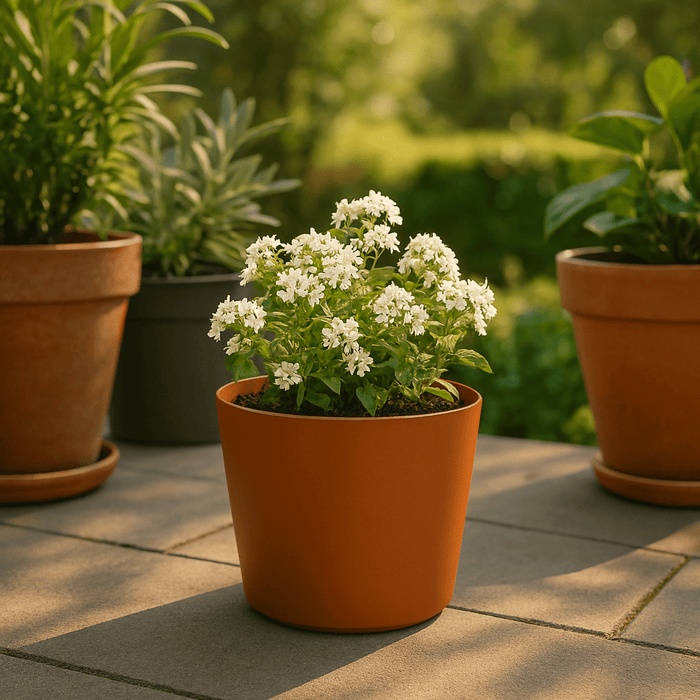 No Brand - Bloempot – 20x18 cm – Koper – Licht & Weerbestendig - Bivakshop