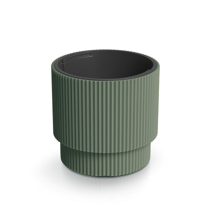 No Brand - Bloempot – 30x29 cm – Groen – Dubbele Binnen - & Buitenpot - Bivakshop