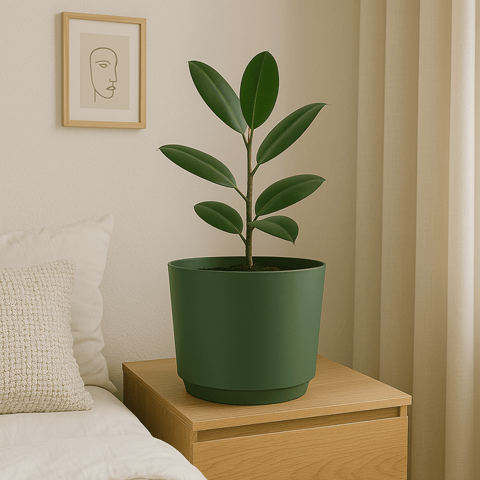 No Brand – Bloempot – 34x30 cm – Groen – Licht & Weerbestendig - Bivakshop