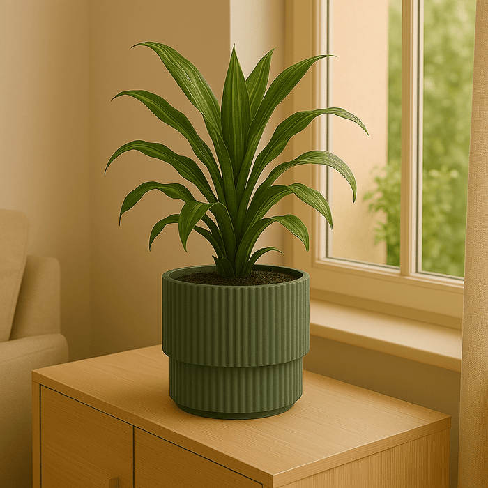 No Brand – Bloempot – 40x38 cm – Groen – Dubbele Binnen - & Buitenpot - Bivakshop